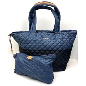 MZ Wallace Metro Deluxe Large Bicolor Quilted Tote Bag